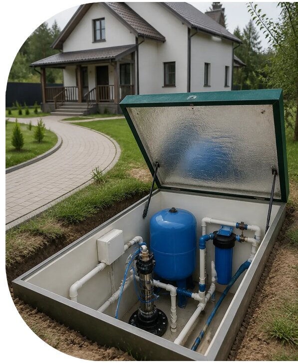 Автономное водоснабжение дома в Изобильном от 155820 р. | АПаруса-Збл